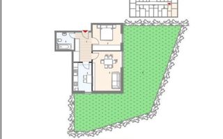 Apartament 2 camere decomandate in imobil nou cu gradina 115 mp! - Schiță 2