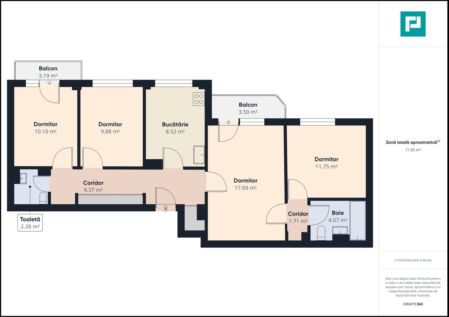 Apartament central cu 4 camere - Poză 8