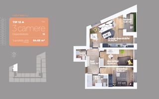 Finalizare Rapida-3 camere-Titan-Auchan- 1 Decembrie 1918 - Schiță 7