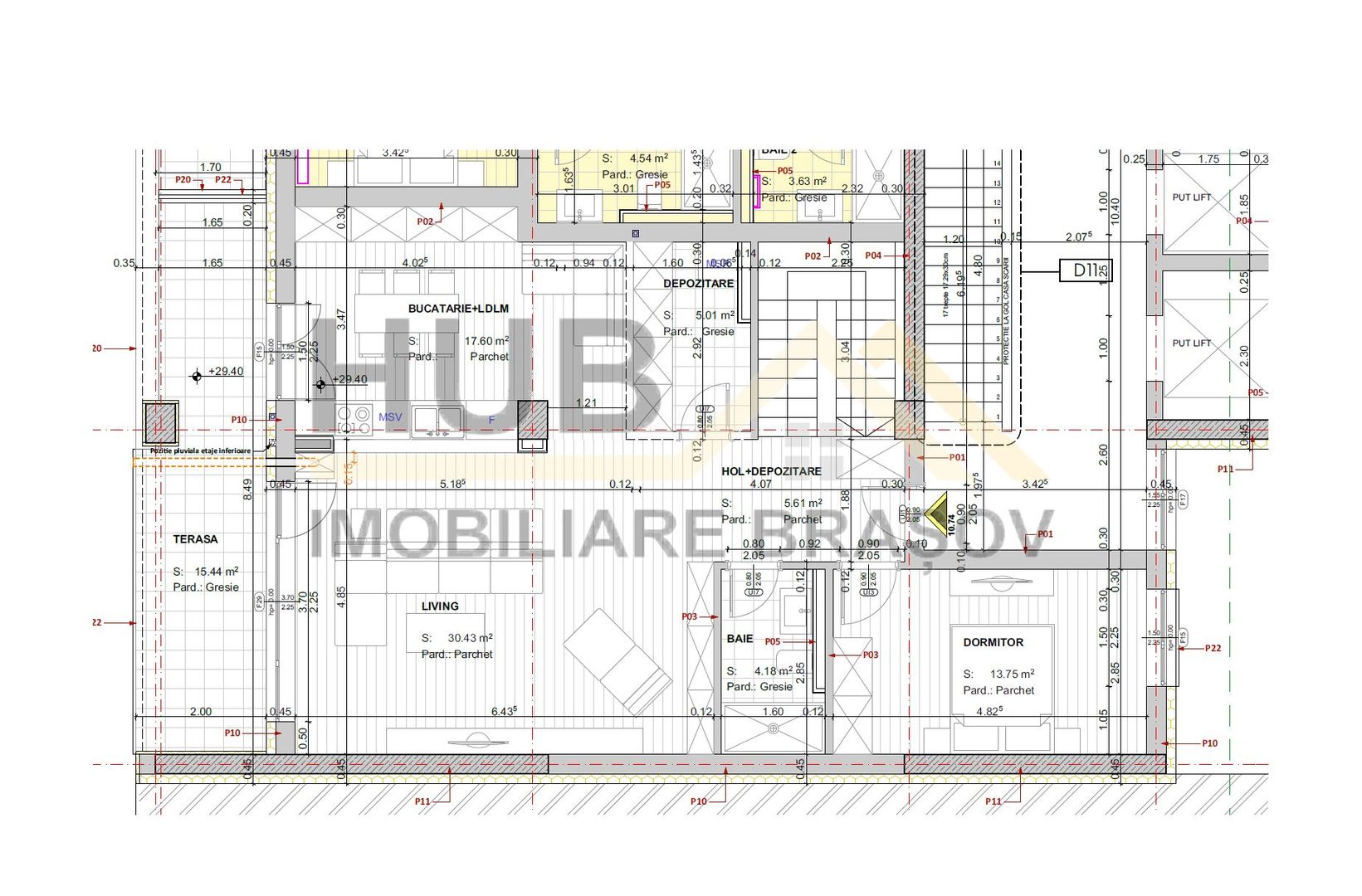 De vanzare Penthouse 2 Nivele | 6 Camere | Racadau | 158mp Utili - Poză 12