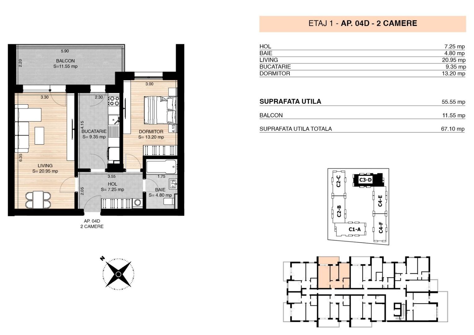 Comision 0 I Apartament 2 camere Miluna Residence - Poză 3