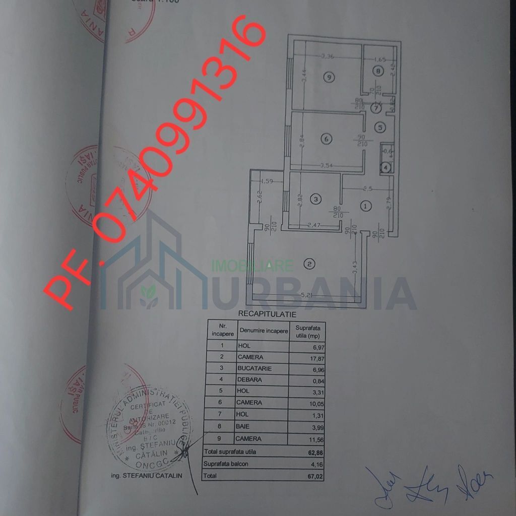 Apartament 3 camere de vânzare Păcurari - Poză 8