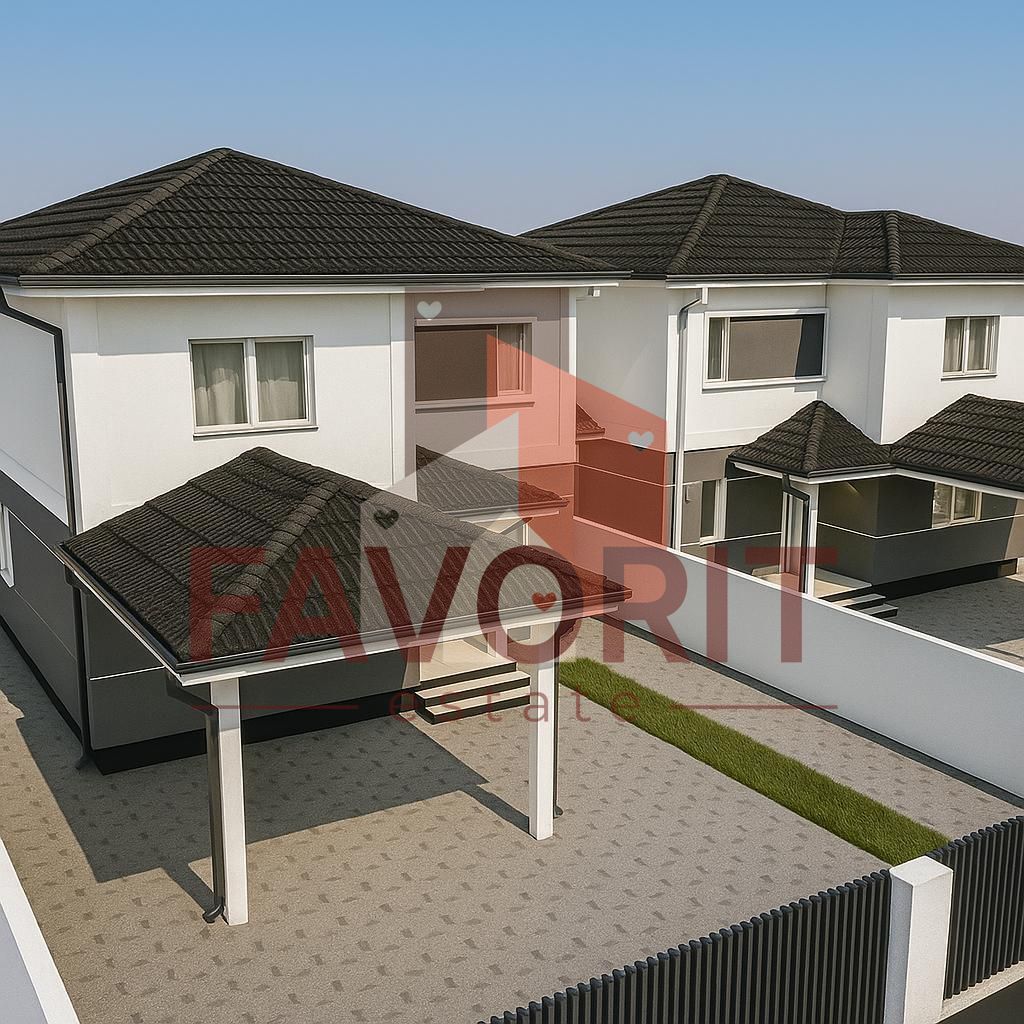 Duplex despartit prin camera tehnica. Carport. Pozitie excelenta - Poză 2