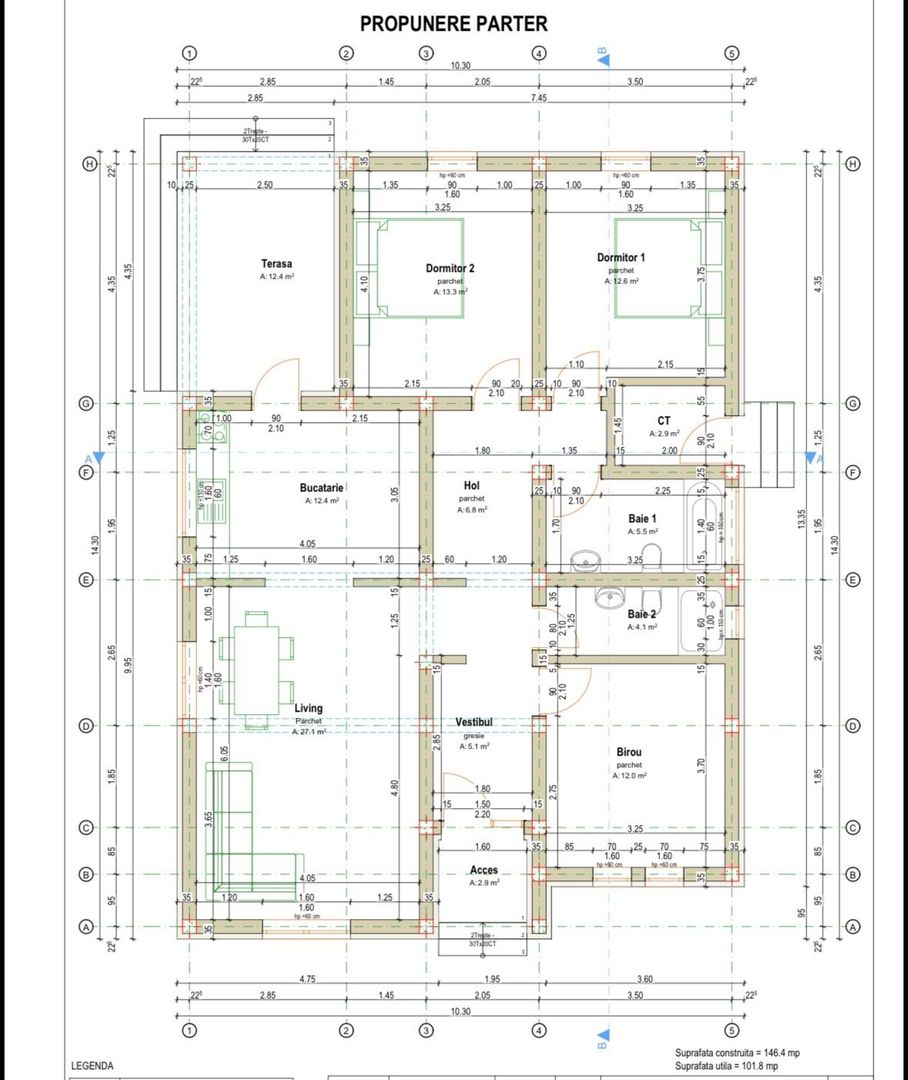 Casa Individuala Dudestii Noi,Parter,4 Camere,2Bai,Terasa Acoperita - Poză 3