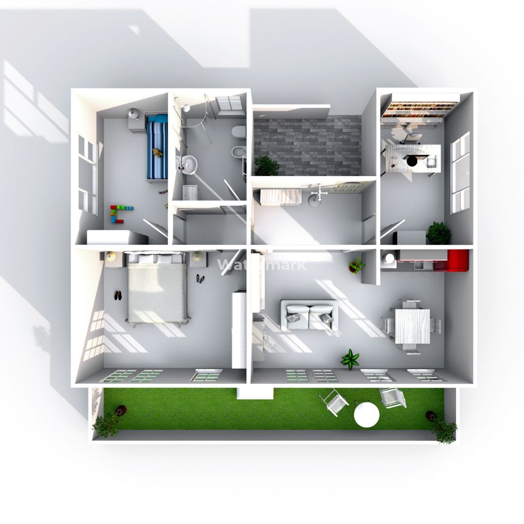 Apartament cu 4 camere de închiriat în zona Alexandru cel Bun - Schiță 22