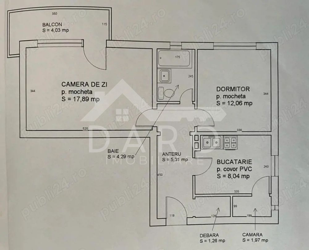 Apartament cu 2 camere - Poză 8