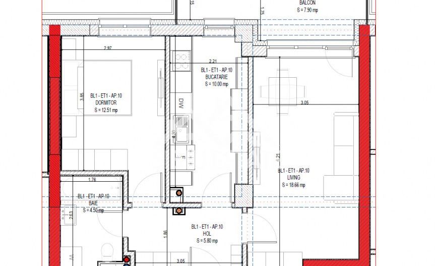 Apartament modern 2 camere cu terasa si incalzire in pardoseala - Poză 6