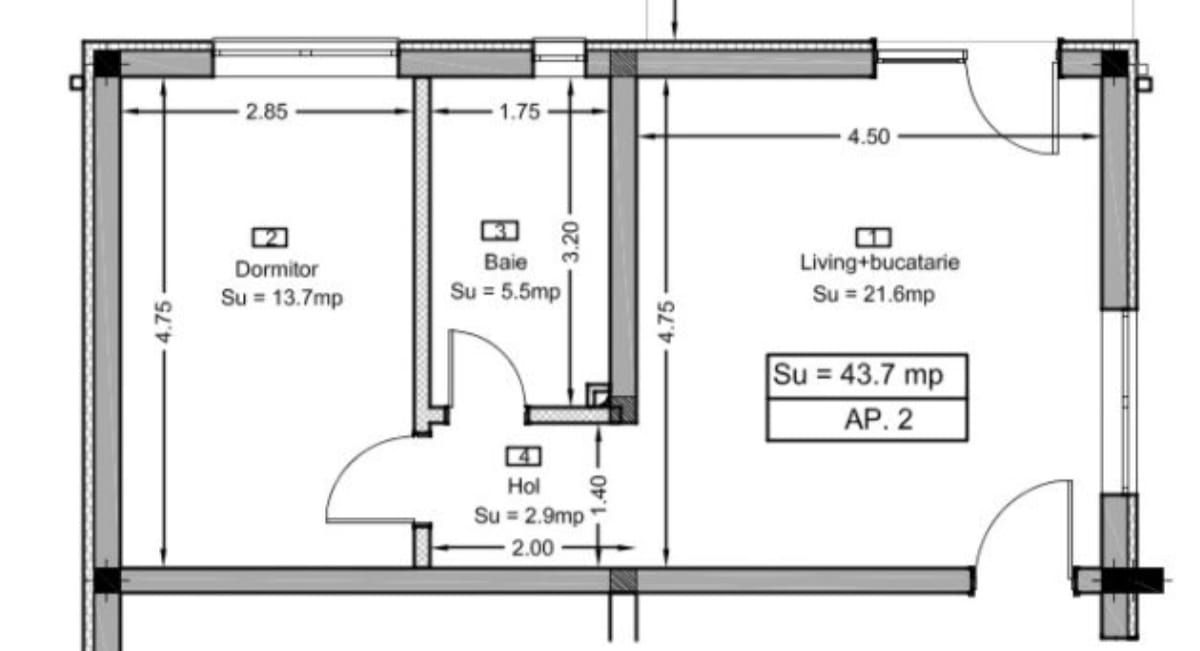 Ap2 92H Tautului Residence + GRADINA - Schiță 8