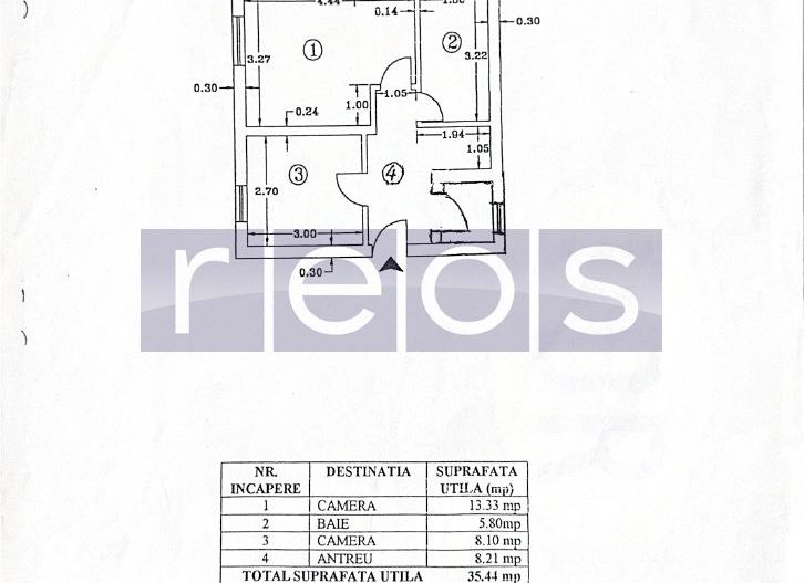 VANZARE 2 CAMERE DECOMANDAT | MOBILAT UTILAT | KOGALNICEANU - Schiță 11