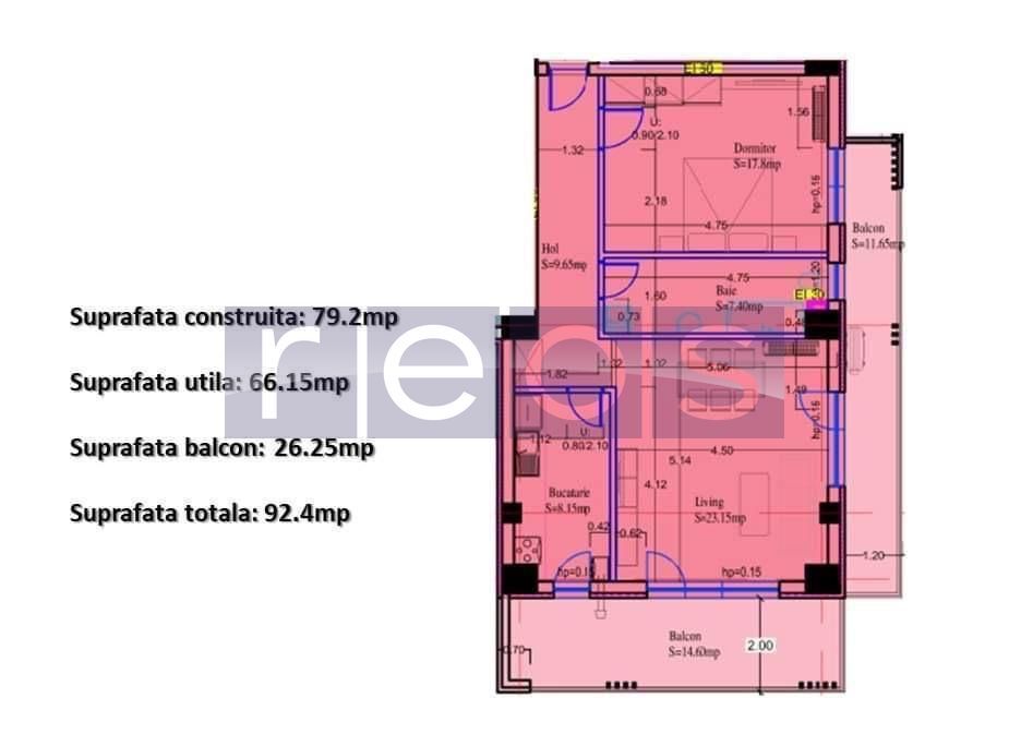 APARTAMENT 2 CAMERE | SISESTI -VATRA NOUA | BALCON MARE 15MP - Poză 12