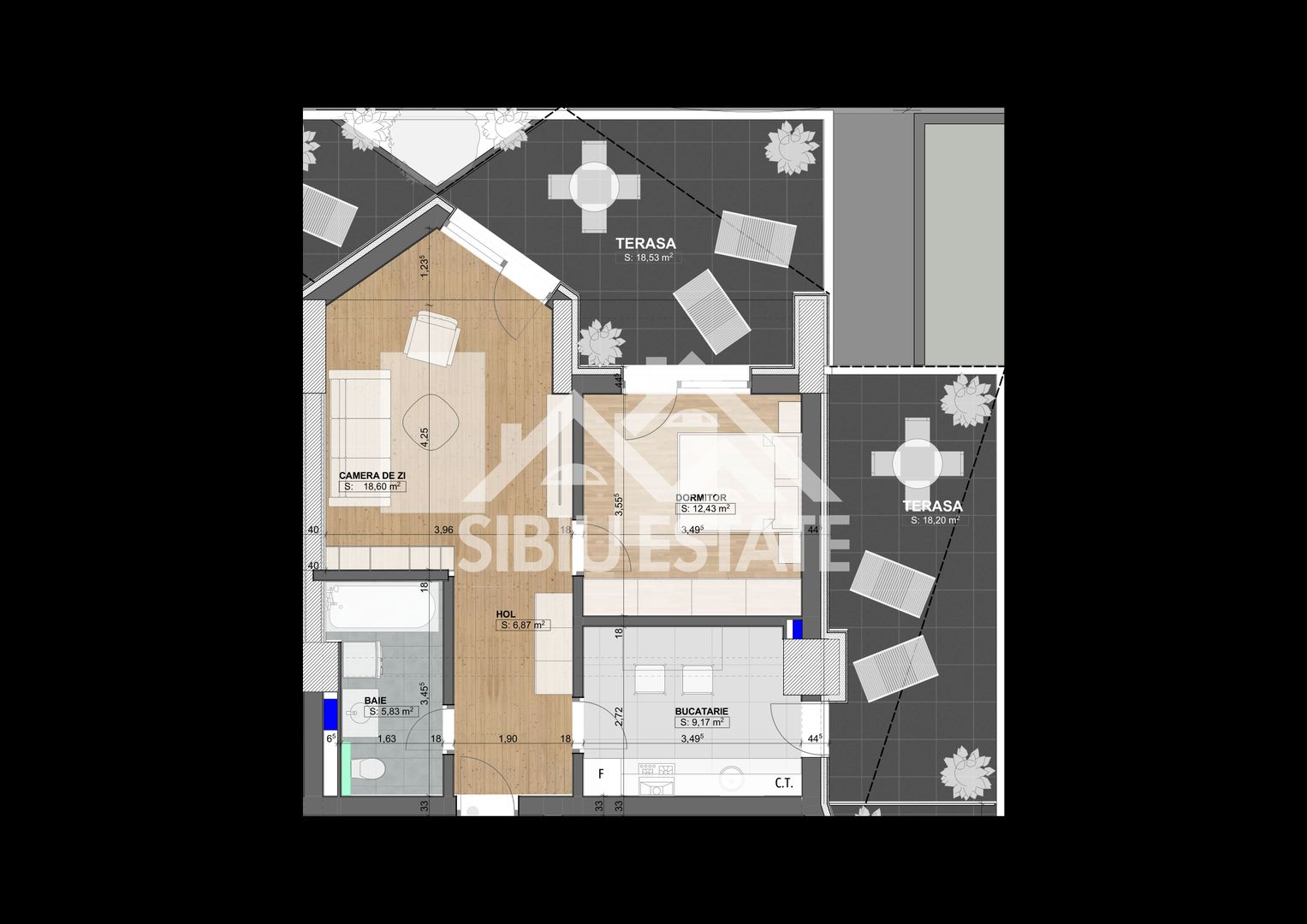 Apartament cu 2  camere-Design avangardist și confort contemporan - Poză 9