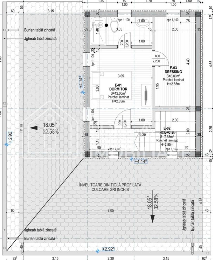Casa Individuala cu 4 camere si 380 mp curte, in Cristian - Schiță 4