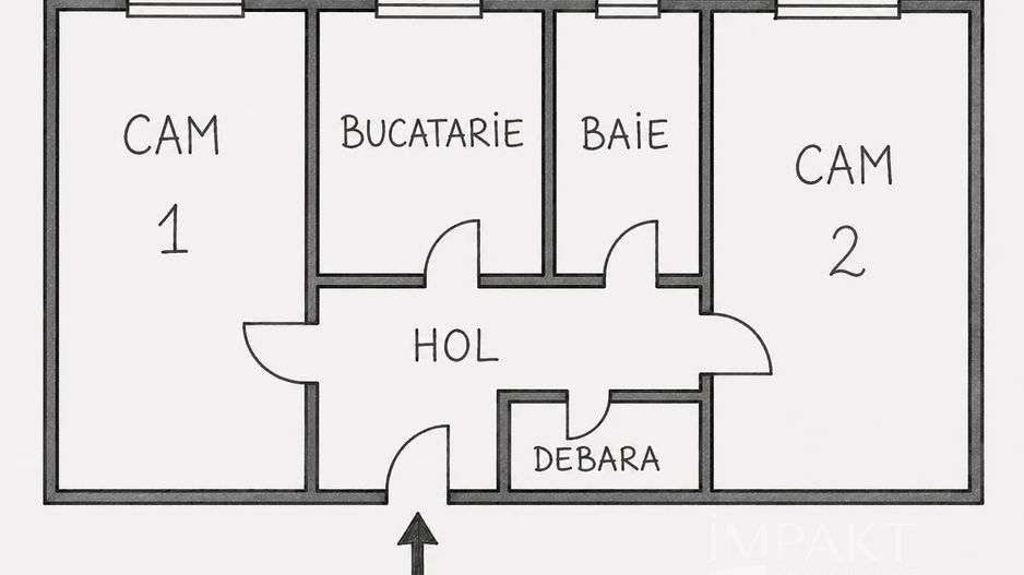 Apartament cu 2 camere decomandat in centrul orasului - Poză 12