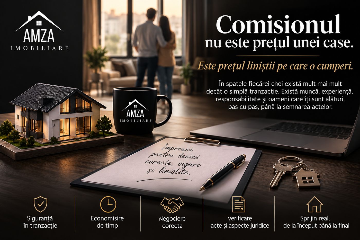 Comisionul nu este prețul unei case. Este prețul liniștii pe care o cumperi.