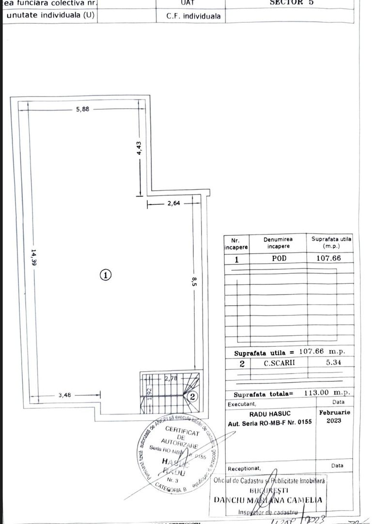 Casă Individuală | 6 Camere | Garaj | Sector 6 Califarului nr.32 - Schiță 23
