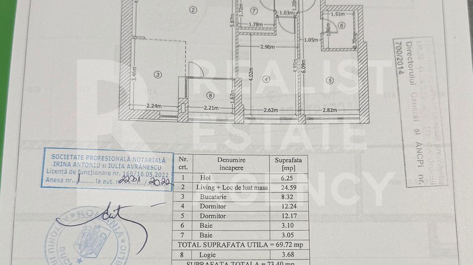 Vânzare apartament, 3 camere, Iancu Nicolae - Schiță 4