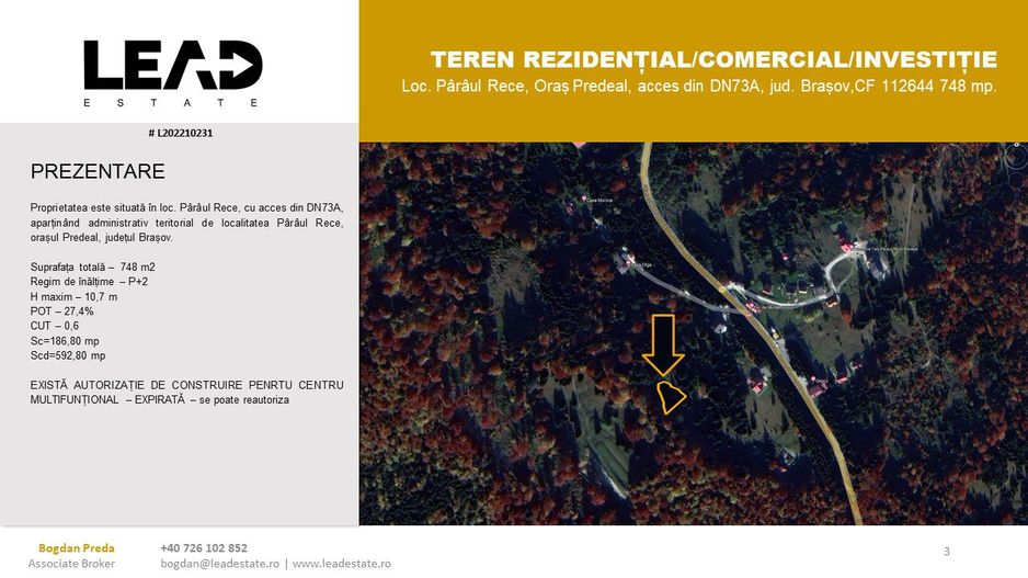 OPORTUNITATE INVESTIȚIE DEZVOLTARE REZIDENȚIALĂ / COMERCIAL (PENSIUNE) - Poză 2