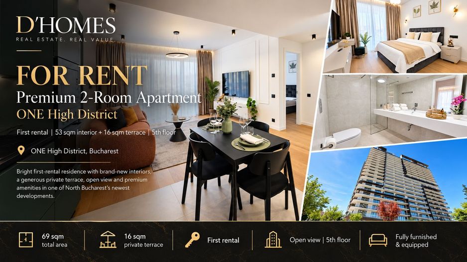 First Rental | Premium 2-Room Apartment | 69 sqm | ONE High District - Poză 1