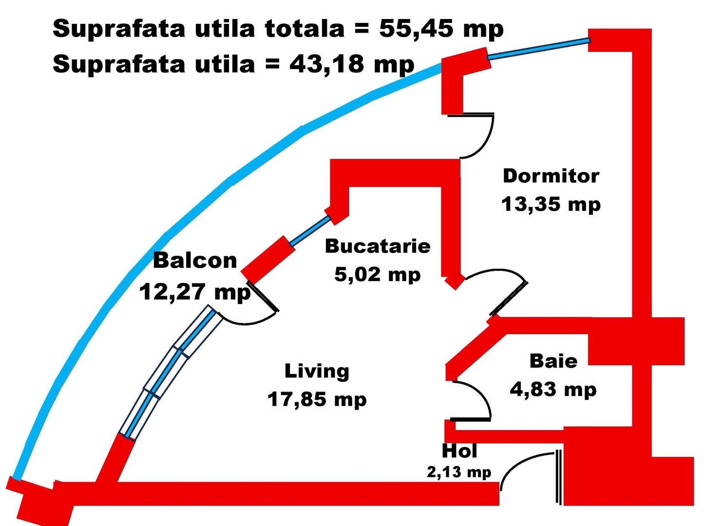 Inchiriere apartament 2 camere in Cartierulul Luceafarul, Oradea - Poză 13