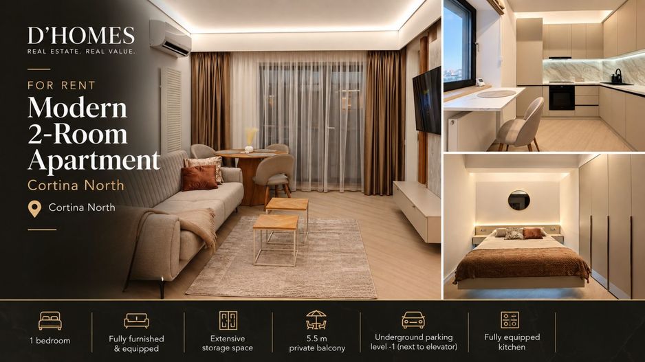 First Rental | Designer 2-Room Apartment | Large Balcony - Poză 1