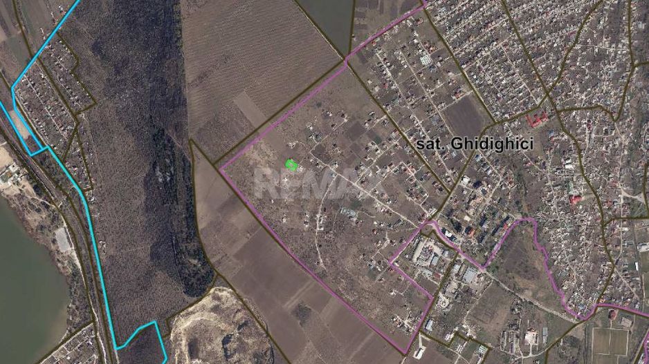 Teren 9,45 ari Ghidighici | 23 m fațadă | pentru construcții | 6 km de Chișinău - Poză 16