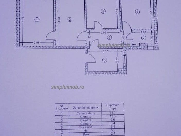 4 camere Metrou 1 Decembrie Nicolae grigorescu - Poză 5