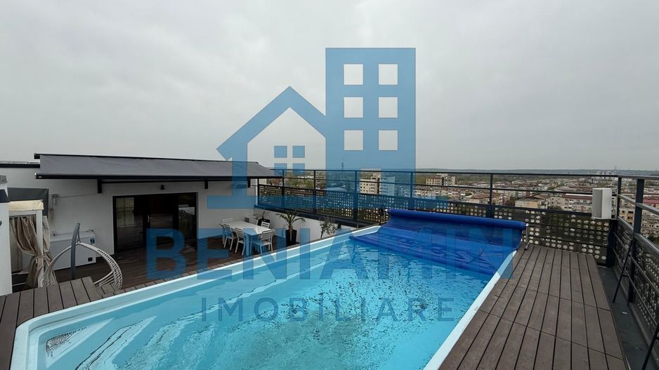 Penthouse cu piscina la etajul 11-Mobilat Lux-300mp-parcare-lift - Poză 11