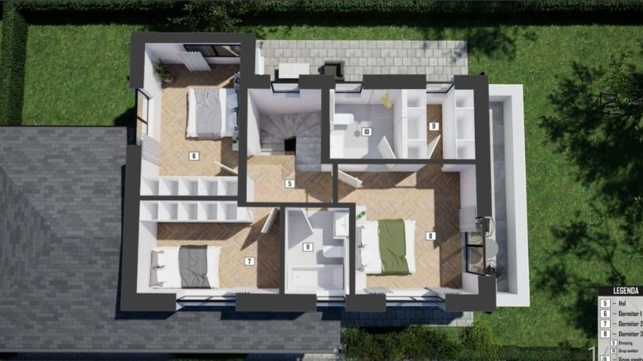 Casa individula, zona Primariei Floresti - Schiță 9