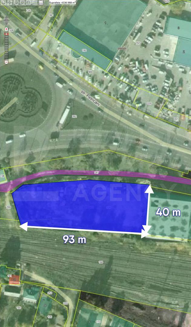 Vânzare, teren pentru construcție, 40 ari, strada Petricani - Poză 1