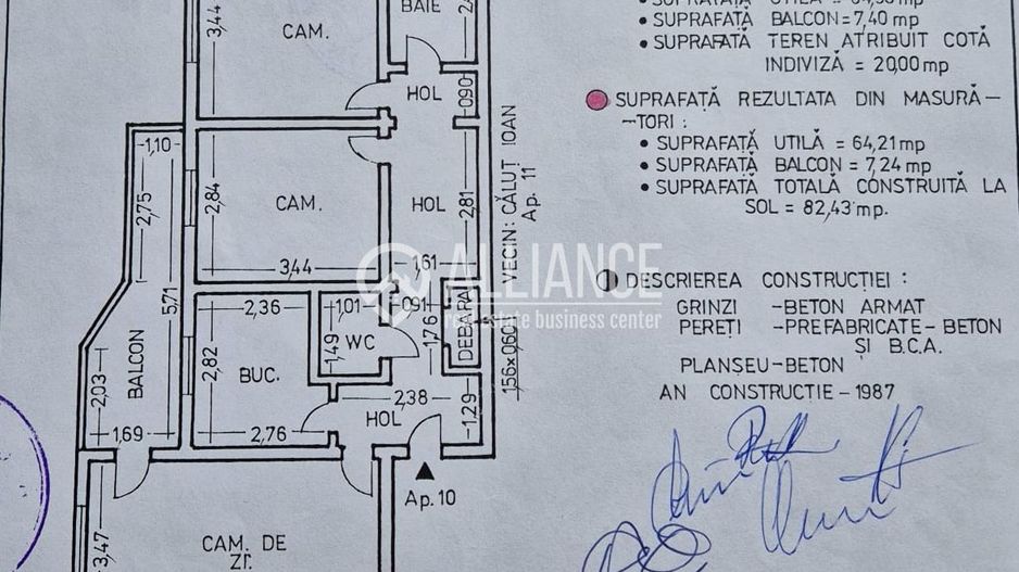 INEL 2 APARTAMENT MODERN3 CAMERE DECOMADATE 72 MP - Poză 10
