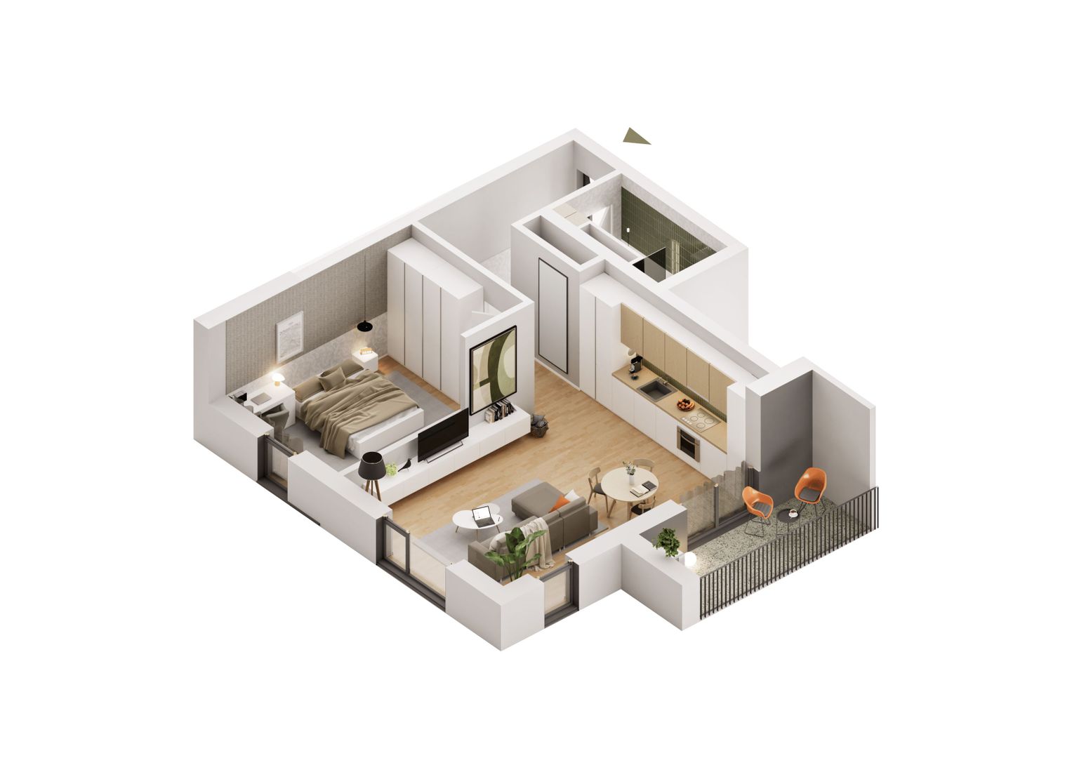 Apartament nou 2 camere, langa UVVG - Poză 4