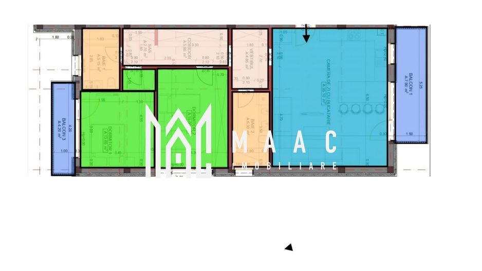 Apartament 3 camere I 88,7 mp I 2 balcoane I Cartierul Arhitecților - Poză 4