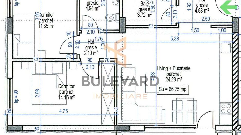 Comision 0! Apartament 3 camere, finisat, bloc nou calitativ! - Poză 9