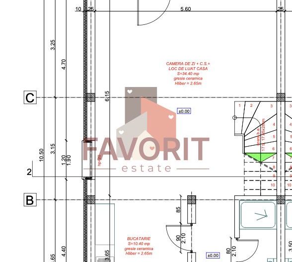Duplex 4 camere | La asfalt | Toate utilitatile | Statie de autobuz - Schiță 18