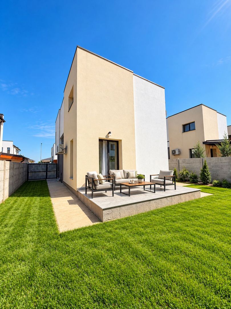 Casă de închiriat Tunari AeroCity, 3 dormitoare, 3 băi, curte 400m - Poză 18