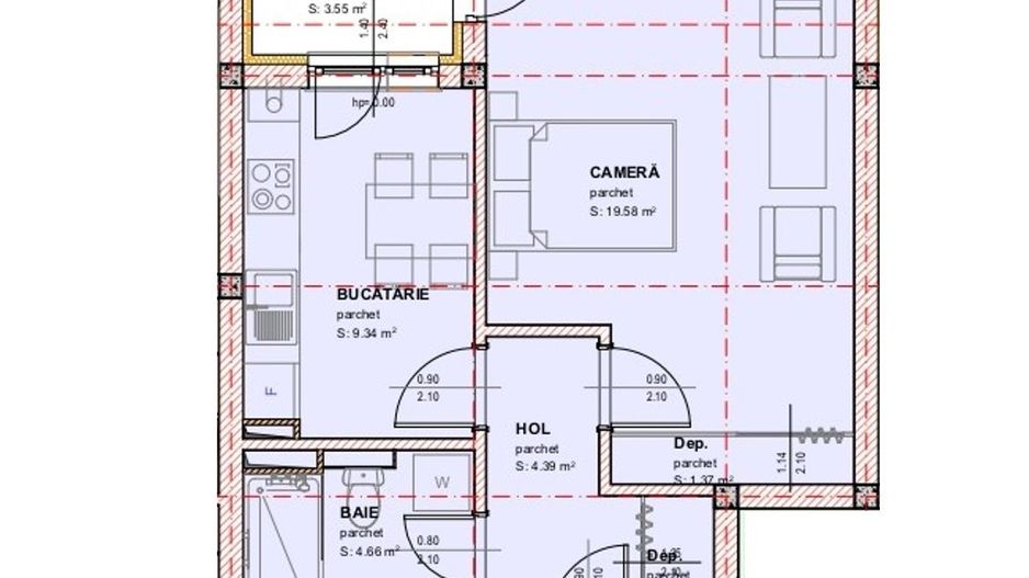 Studio decomandat "LA CHEIE" - Selimbar,  Sibiu - Schiță 9