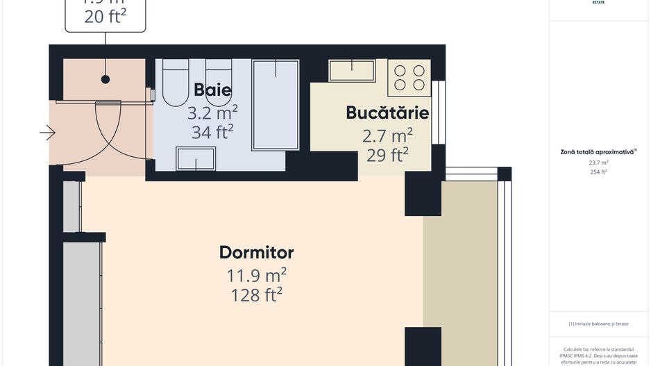 Garsonieră - Etaj 2 -  Zona Vlaicu - Poetului -Arad - Poză 16