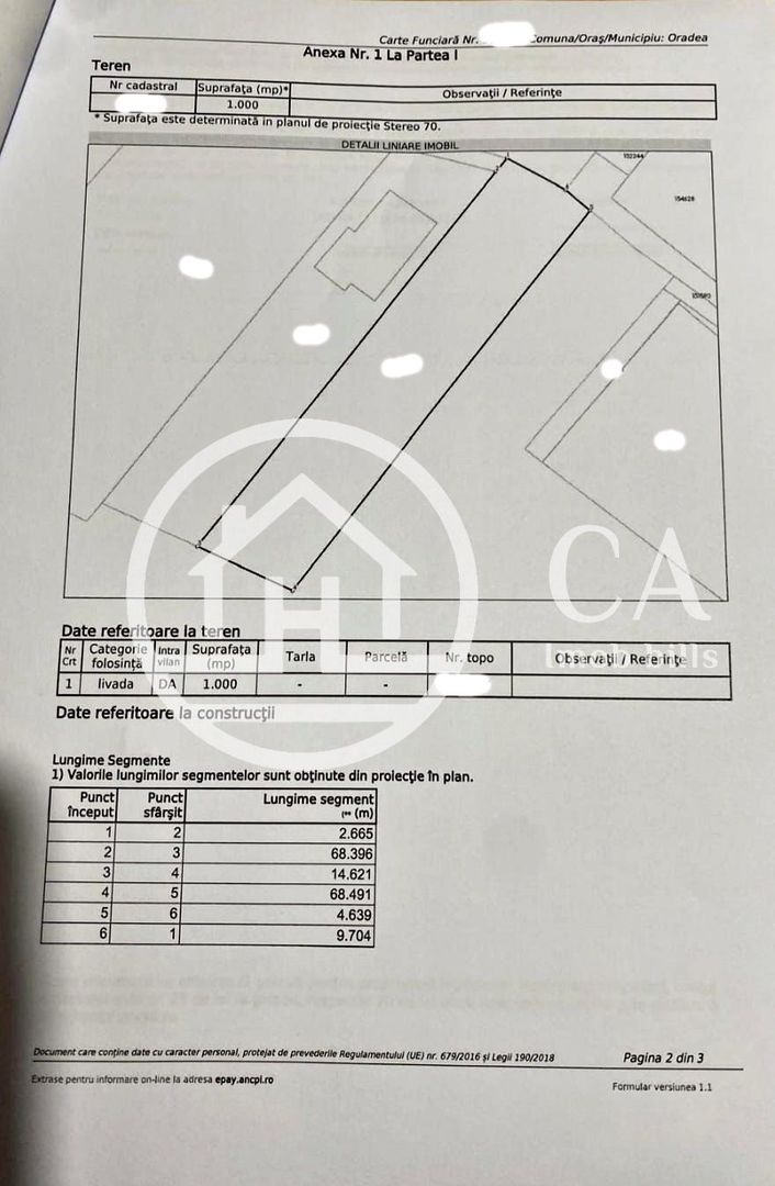 Teren intravilan de vânzare în zona Gheorghe Doja, Oradea - Poză 2