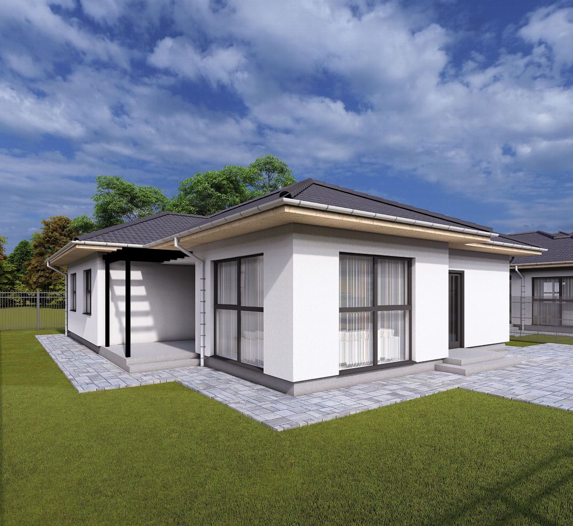 Casa la cheie 4 camere,120 mp,512 mp teren,cu gard si pavaj - Poză 13
