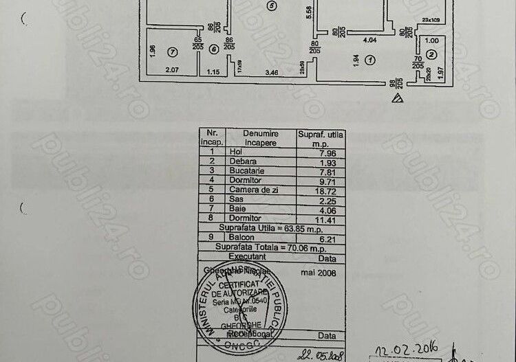 Vânzare apartament 3 camere, bloc 1986, Titan-Faur - Poză 10