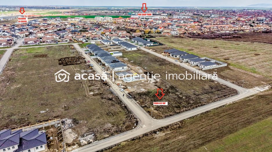 VÂNDUT - Teren 637 mp | 2 fronturi stradale | Cartier Via Carmina - Poză 3