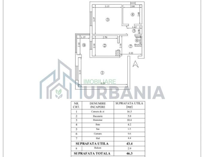 Apartament 2 camere, decomandat, Mircea cel Bătrân - stația de taxi, Iași - Poză 9