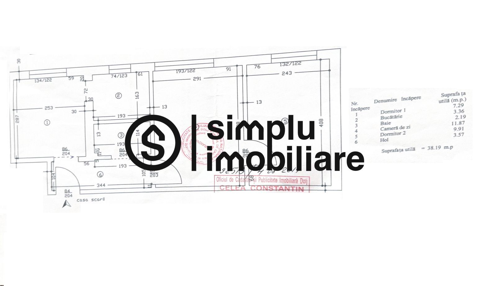 Apartament 3 camere Valea Rosie et 3/4 - Schiță 7