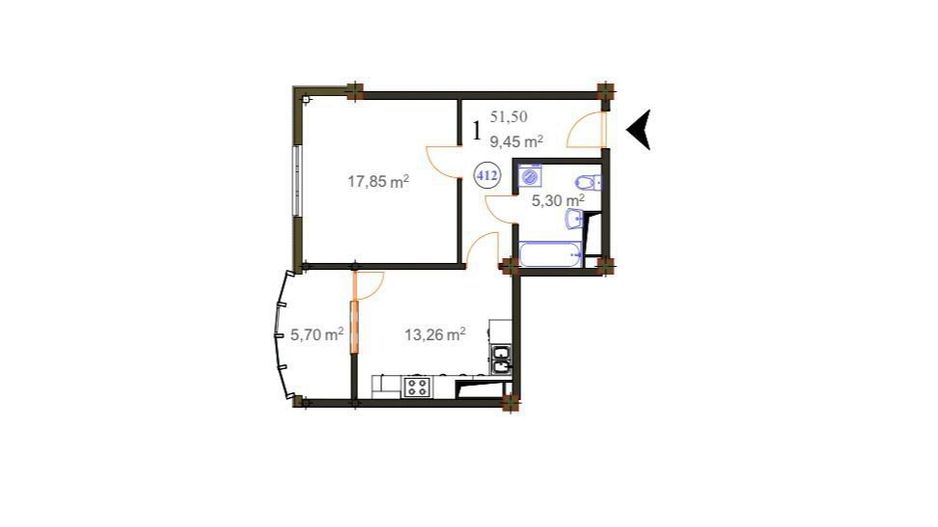 Apartament cu 1 cameră, Ciocana, Chișinău - Poză 4