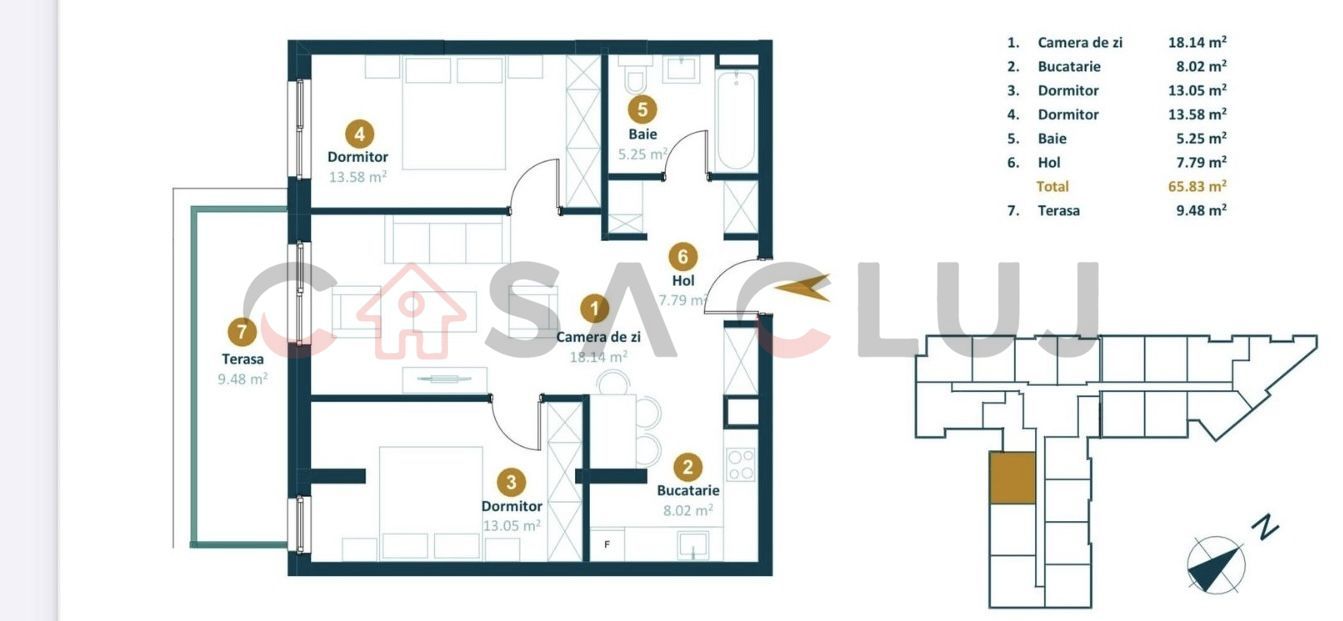 3 camere BLOC NOU, finisat modern, terasă spațioasă | Intre Lacuri - Poză 11
