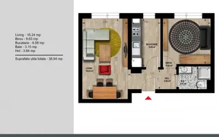 Apartamente 2 camere Weiner 12 Residence Militari Direct Dezvoltator - Poză 16