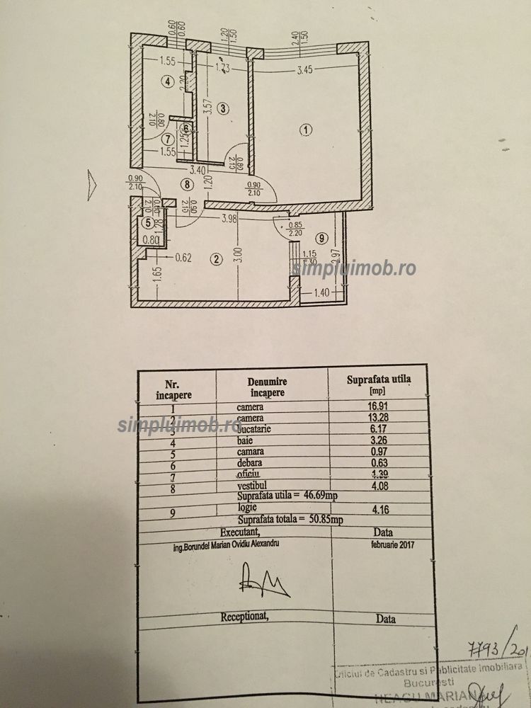 Apartament 2 Camere Parcare Brancoveanu - Schiță 4