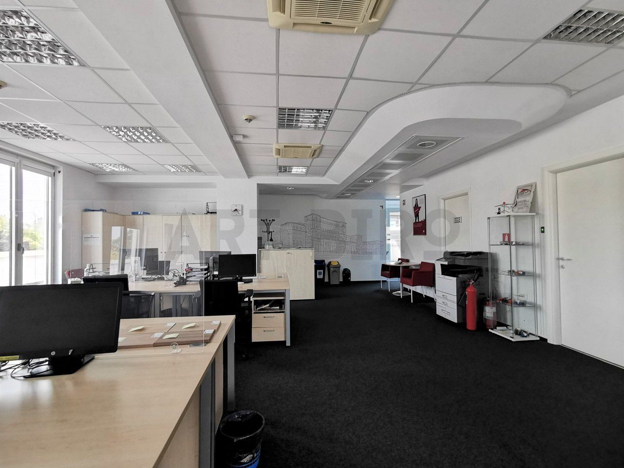 Zero comision, 195mp birou mobilat, terasa 160mp, Cotroceni, 3' metrou - Poză 3