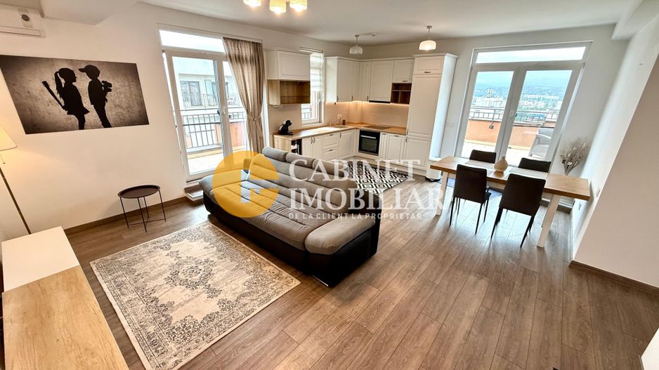 PENTHOUSE Complex Newton, 3 camere, Smart system, mobilat + parcare subterana - Poză 1