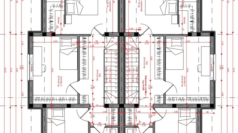 Duplex modern P+E cu 4 camere - Poză 10
